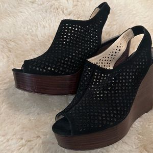 Coach Chasity Laser Cut sling back Wedges
